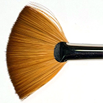 2" Faux Sable Fan Brush
