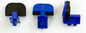 Giffin Grip Blue Wide Plastic Slider with Molded Pad (set of 3)