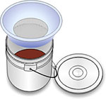 All 3 mesh hand sieves
