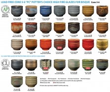 Amaco Potter's Choice High Fire Glazes
