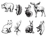 Mayco DSS-0101 Designer Silkscreen Woodland Animals