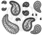 Mayco DSS-0202 Designer Silkscreen Paisley Individual Designs
