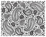 Mayco DSS-0203 Designer Silkscreen Paisley Full Design