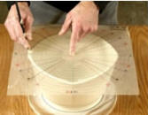 Use your needle tool to mark the piece
